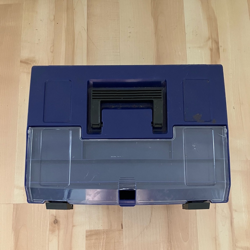 Portable Rubbermaid File Box Office Folder Storage Container - Picture 3 of 4